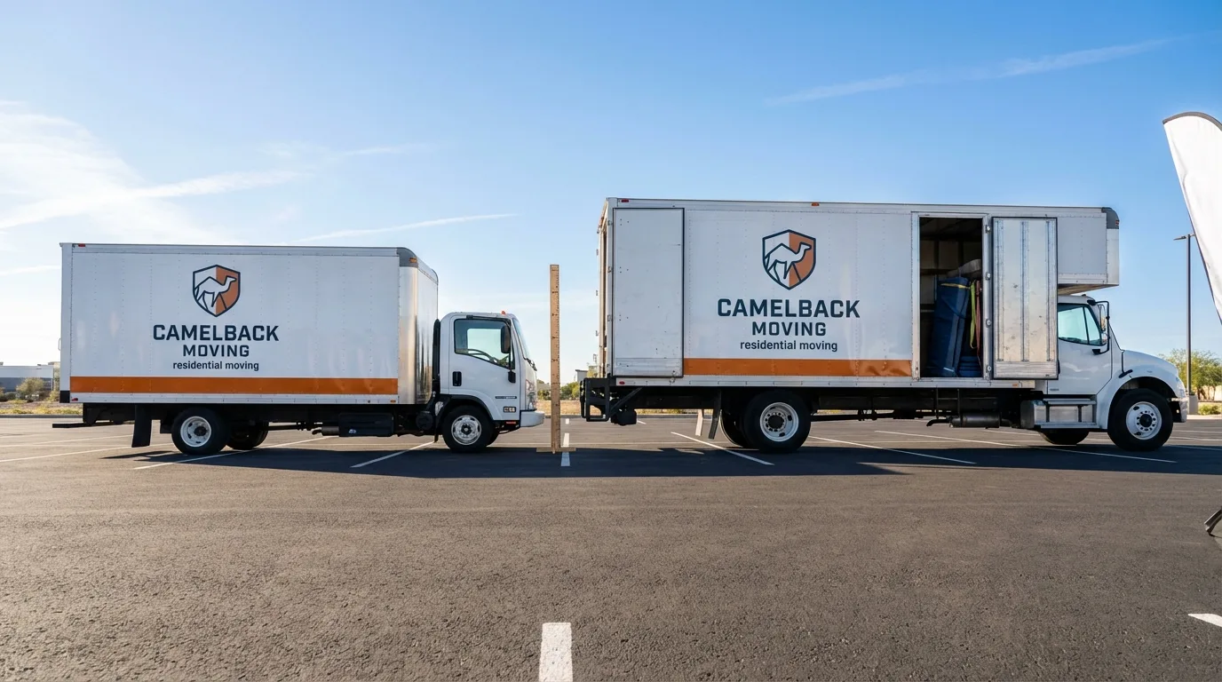 Moving truck size capacity guide in Valley View